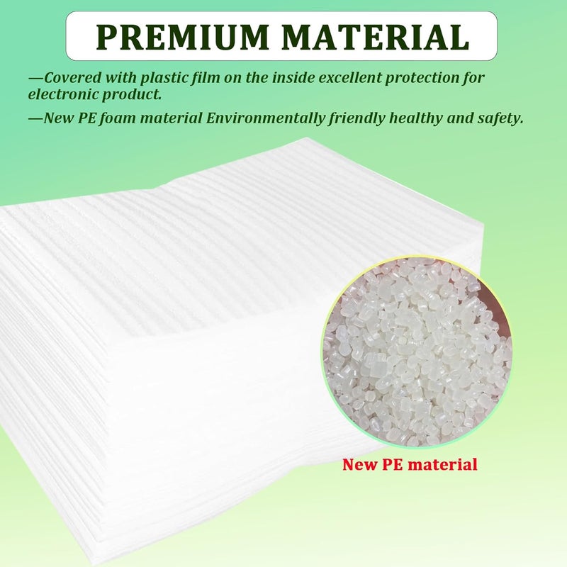 ALISWAT 100 Pack Foam Pouches 6x10 Inch, Cushion Foam Pouch for Protecting Fragile Items, Foam Packing Pouches for Moving, Storing and Packing supplies to Protect Glass, China and Dishes - Image 3
